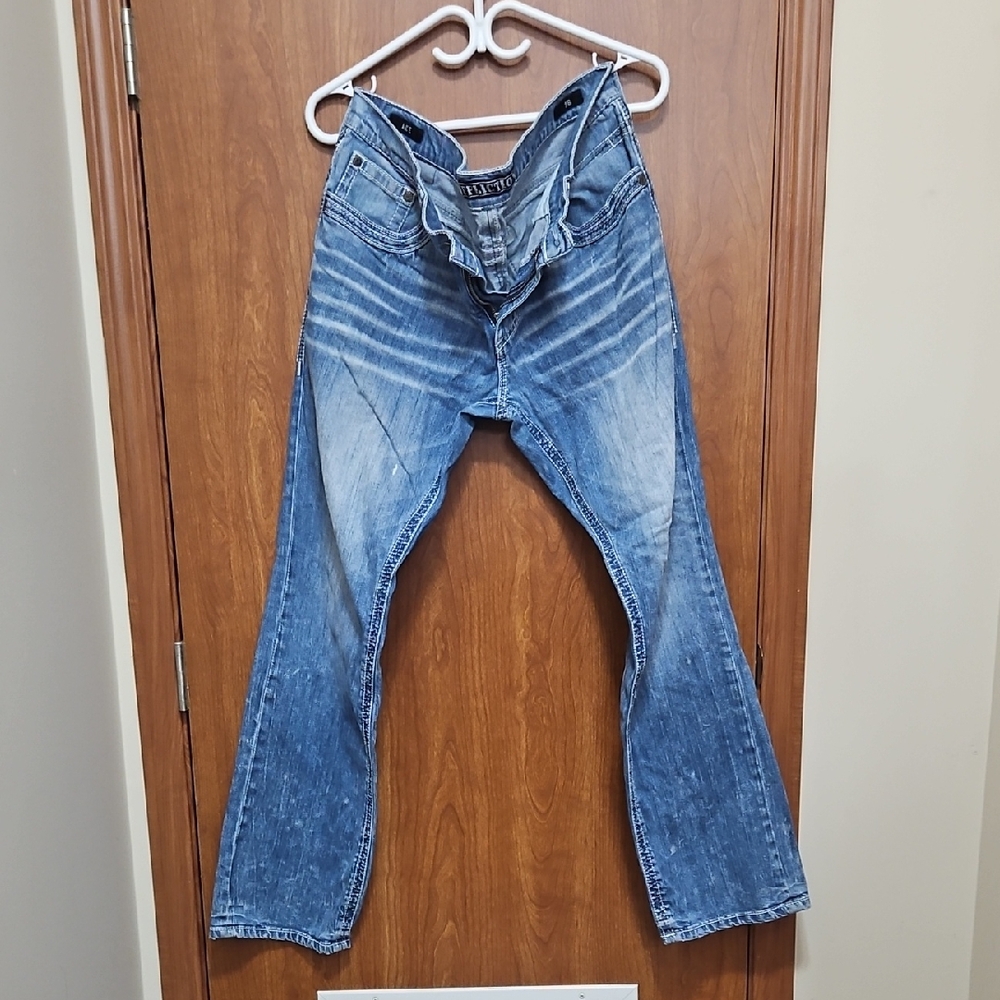 Affliction Men's Blue Boot Cut Jeans